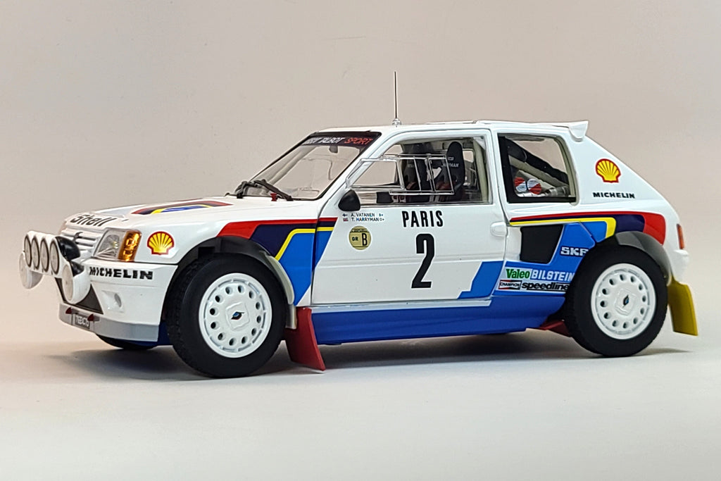 Peugeot 205 T16 (1985 Monte Carlo Rally Winner) - 1:18 Scale Diecast Model Car by Norev