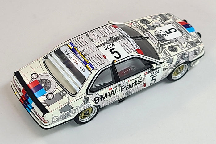 BMW 635CSi (1985 Spa 24 Hours Winner) | 1:43 Scale Model Car by Spark | Overhead View