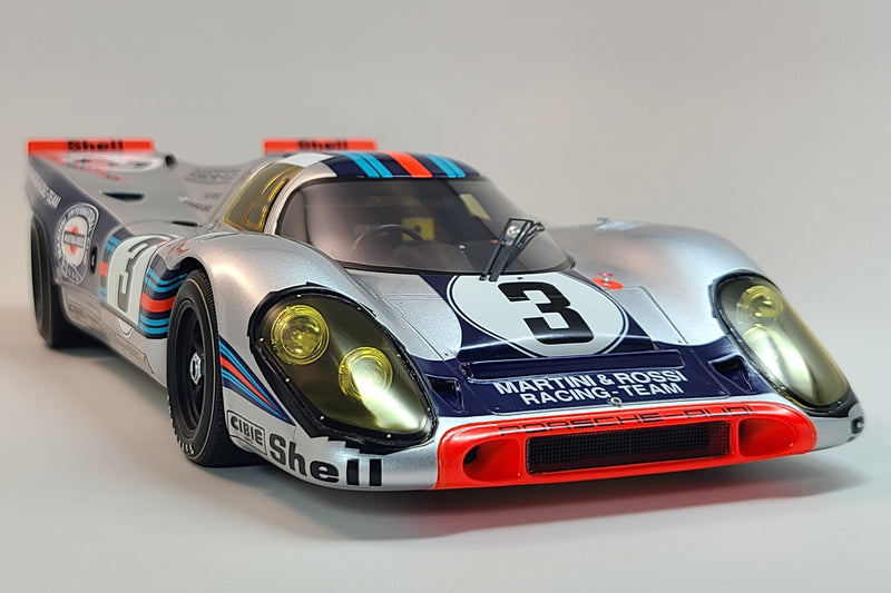 Porsche 917K (1971 Sebring 12 Hours Winner) | 1:18 Scale Model Car by Spark | Front Detail