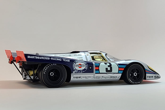 Porsche 917K (1971 Sebring 12 Hours Winner) | 1:18 Scale Model Car by Spark | Rear Quarter