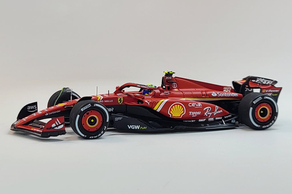 Ferrari SF-24 (2024 Saudi Arabian GP - O. Bearman) - 1:43 Scale Model Car by Looksmart