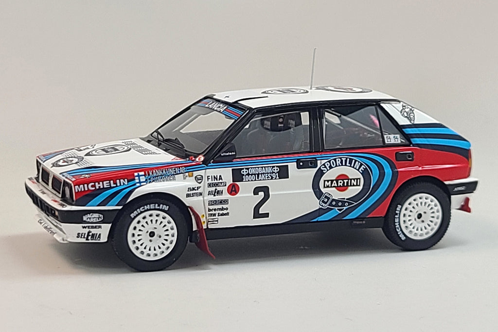 Lancia Delta HF Integrale 16V (1991 1000 Lakes Rally Winner) - 1:43 Scale Model Car by Spark