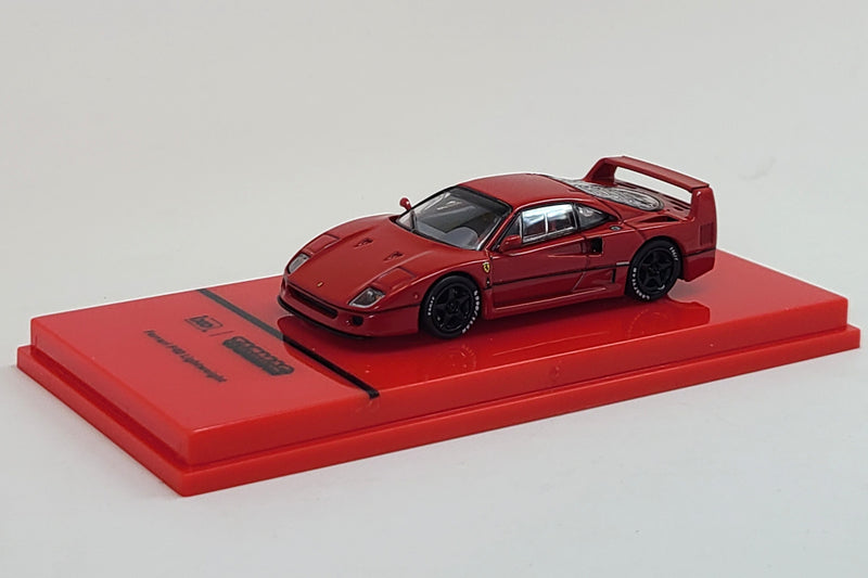 Ferrari F40 Lightweight | 1:64 Scale Diecast Model Car by Tarmac Works | Display Base