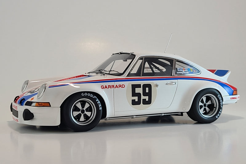 Porsche 911 RSR 2.8 (1973 Daytona 24 Hours Winner) | 1:18 Scale Model Car by Spark | Front Quarter