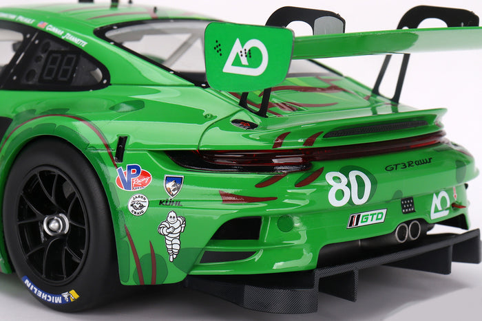 Porsche 911 GT3 R (AO Racing 2023 Sebring 12 Hours "Rexy") | 1:18 Scale Model Car by TopSpeed | Rear Detail