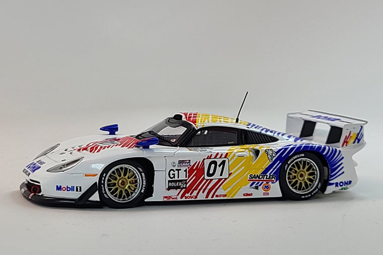 Porsche 911 GT1 Evo (Rohr Motorsport 1998 Daytona 24 Hours) - 1:43 Scale Model Car by Spark